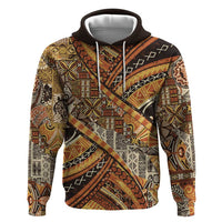 Hawaiian Style Tapa Hoodie Vintage Seamless Pattern - Polynesian Pride