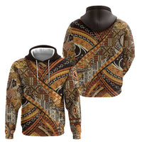 Hawaiian Style Tapa Hoodie Vintage Seamless Pattern - Polynesian Pride