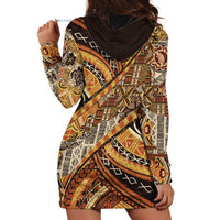 Hawaiian Style Tapa Hoodie Dress Vintage Seamless Pattern - Polynesian Pride
