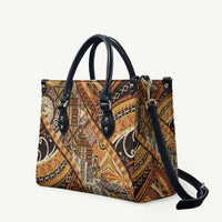 Hawaiian Style Tapa Leather Bag Vintage Seamless Pattern - Polynesian Pride