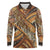 Hawaiian Style Tapa Long Sleeve Polo Shirt Vintage Seamless Pattern - Polynesian Pride