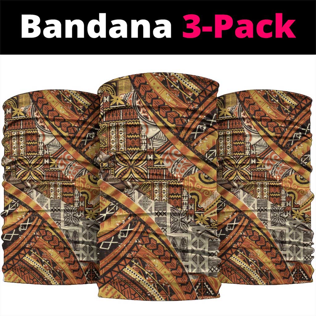 Hawaiian Style Tapa Neck Gaiter Vintage Seamless Pattern - Polynesian Pride