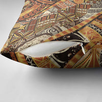 Hawaiian Style Tapa Pillow Cover Vintage Seamless Pattern - Polynesian Pride