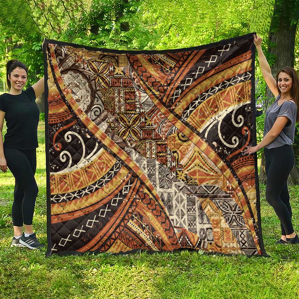 Hawaiian Style Tapa Quilt Vintage Seamless Pattern - Polynesian Pride