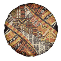 Hawaiian Style Tapa Spare Tire Cover Vintage Seamless Pattern - Polynesian Pride