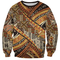 Hawaiian Style Tapa Sweatshirt Vintage Seamless Pattern - Polynesian Pride