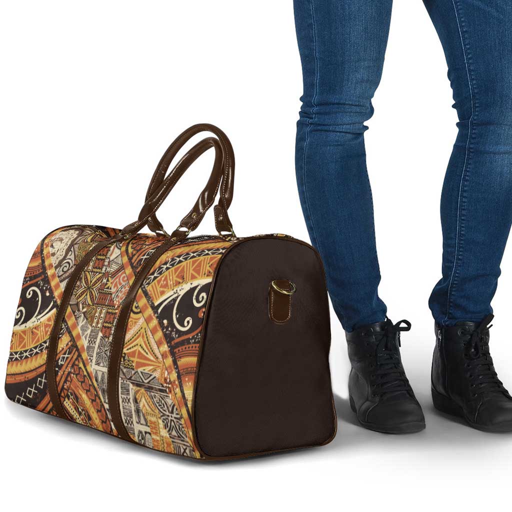 Hawaiian Style Tapa Travel Bag Vintage Seamless Pattern - Polynesian Pride