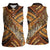 Hawaiian Style Tapa Women Sleeveless Polo Shirt Vintage Seamless Pattern - Polynesian Pride