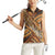 Hawaiian Style Tapa Women Sleeveless Polo Shirt Vintage Seamless Pattern - Polynesian Pride