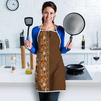 Hawaiian Tribal Elements Hibiscus Apron Gold Pattern - Polynesian Pride