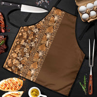 Hawaiian Tribal Elements Hibiscus Apron Gold Pattern - Polynesian Pride