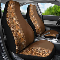 Hawaiian Tribal Elements Hibiscus Car Seat Cover Gold Pattern - Polynesian Pride