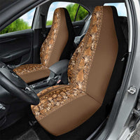 Hawaiian Tribal Elements Hibiscus Car Seat Cover Gold Pattern - Polynesian Pride