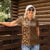 Hawaiian Tribal Elements Hibiscus Women Polo Shirt Gold Pattern - Polynesian Pride