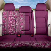 Hawaiian Tribal Elements Hibiscus Back Car Seat Cover Pink Pattern - Polynesian Pride
