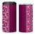 Hawaiian Tribal Elements Hibiscus 4 in 1 Can Cooler Tumbler Pink Pattern - Polynesian Pride