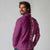 Hawaiian Tribal Elements Hibiscus Long Sleeve Polo Shirt Pink Pattern - Polynesian Pride