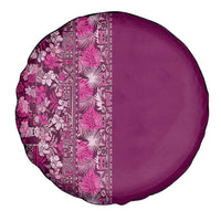Hawaiian Tribal Elements Hibiscus Spare Tire Cover Pink Pattern - Polynesian Pride