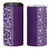 Hawaiian Tribal Elements Hibiscus 4 in 1 Can Cooler Tumbler Purple Pattern - Polynesian Pride