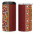Hawaiian Tribal Elements Hibiscus 4 in 1 Can Cooler Tumbler Red Pattern - Polynesian Pride