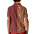 Hawaiian Tribal Elements Hibiscus Kid Polo Shirt Red Pattern - Polynesian Pride