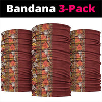 Hawaiian Tribal Elements Hibiscus Neck Gaiter Red Pattern - Polynesian Pride