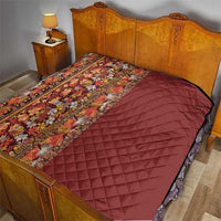 Hawaiian Tribal Elements Hibiscus Quilt Red Pattern - Polynesian Pride