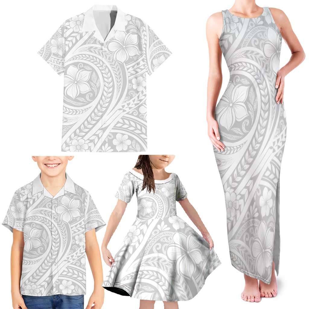 Lotu Tamaiti Samoan Polynesian Tribal Family Matching Tank Maxi Dress and Hawaiian Shirt - Polynesian Pride