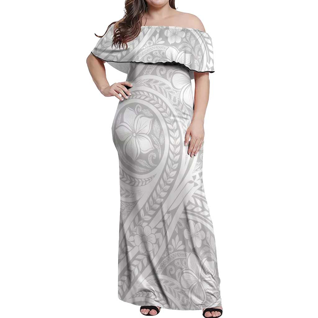 Lotu Tamaiti Samoan Polynesian Tribal Off Shoulder Maxi Dress - Polynesian Pride