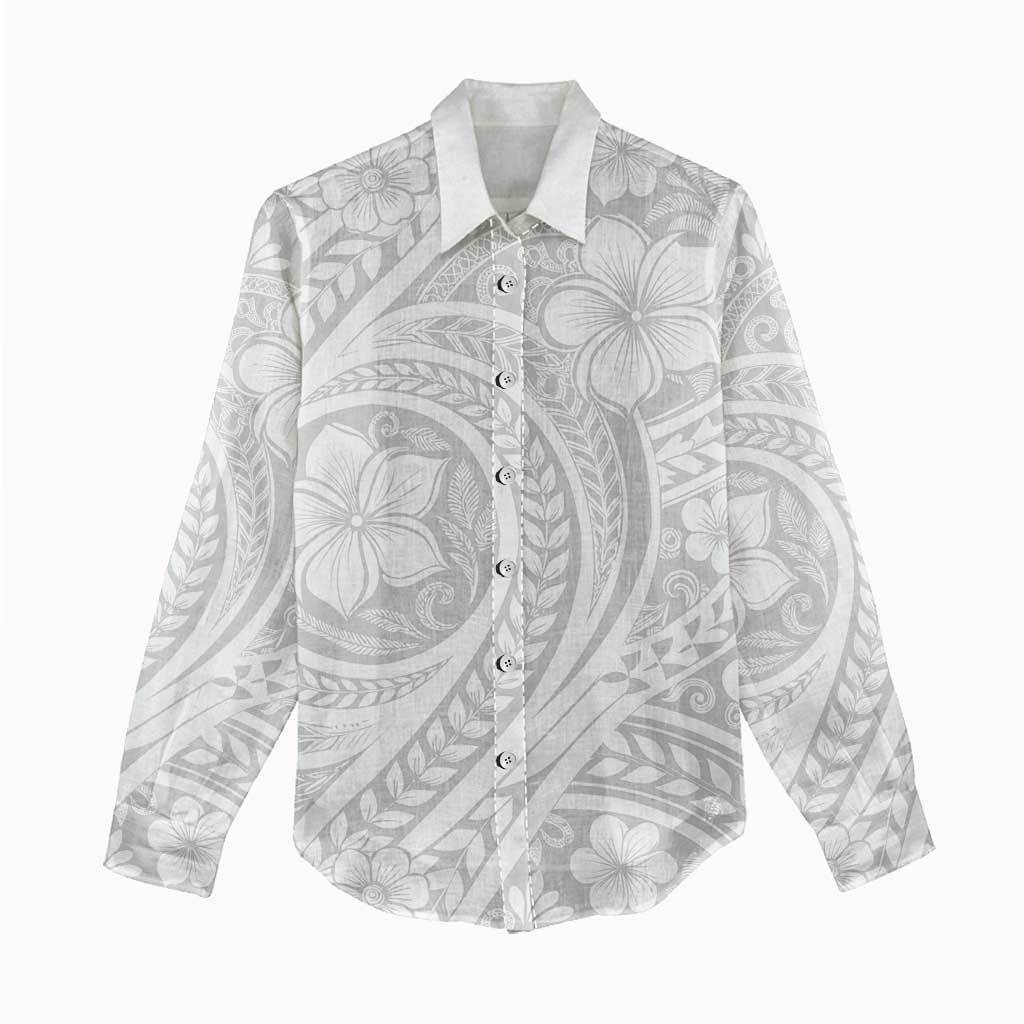 Lotu Tamaiti Samoan Polynesian Tribal Women Casual Shirt - Polynesian Pride