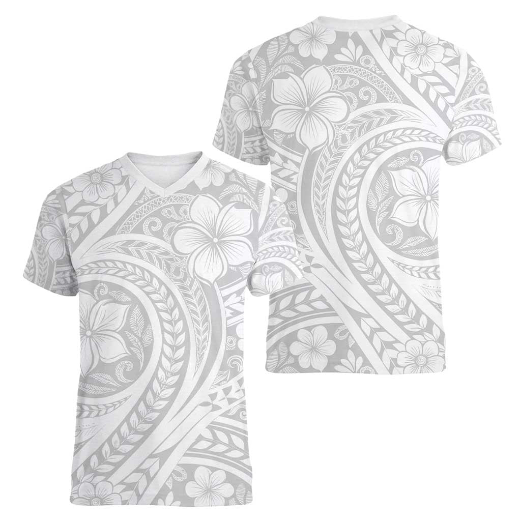 Lotu Tamaiti Samoan Polynesian Tribal Women V-Neck T-Shirt - Polynesian Pride