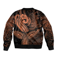 Polynesia Bomber Jacket Whale Tale and Polynesian Sunset Plumeria Gold LT9 - Polynesian Pride