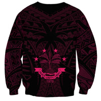 FSM Chuuk States Sweatshirt Micronesia Vintage Polynesian Tribal Pink Version LT9 - Polynesian Pride