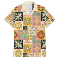 Mele Kalikimaka Hawaii Christmas Family Matching Puletasi and Hawaiian Shirt Melemele Mama Seamless Floral Motif - Polynesian Pride