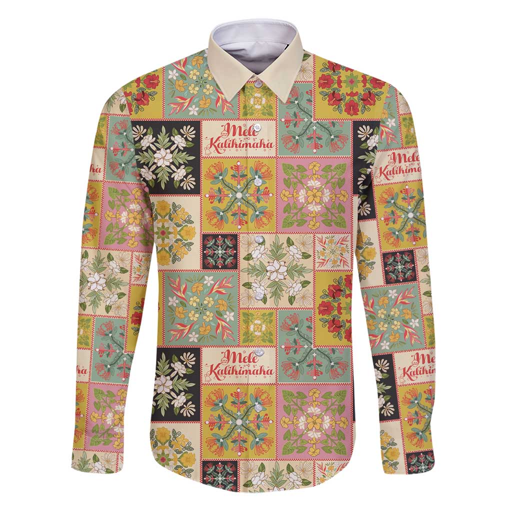 Mele Kalikimaka Hawaii Christmas Family Matching Puletasi and Hawaiian Shirt Melemele Mama Seamless Floral Motif - Polynesian Pride