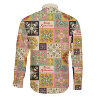 Mele Kalikimaka Hawaii Christmas Family Matching Tank Maxi Dress and Hawaiian Shirt Melemele Mama Seamless Floral Motif - Polynesian Pride