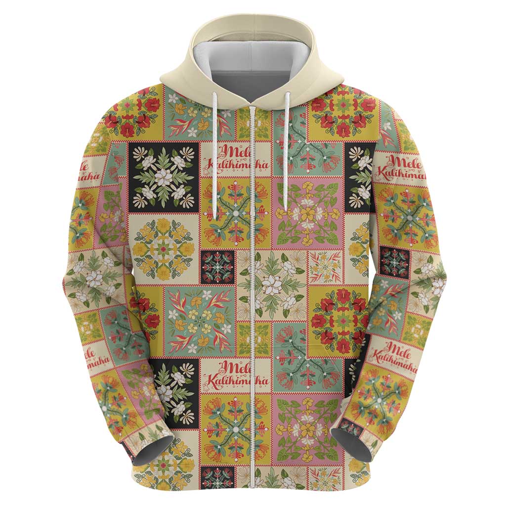 Mele Kalikimaka Hawaii Christmas Hoodie Melemele Mama Seamless Floral Motif - Polynesian Pride