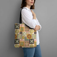 Mele Kalikimaka Hawaii Christmas Tote Bag Melemele Mama Seamless Floral Motif - Polynesian Pride