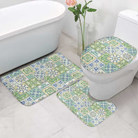 Mele Kalikimaka Hawaii Christmas Bathroom Set Omaomao Seamless Floral Motif - Polynesian Pride