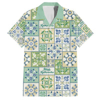 Mele Kalikimaka Hawaii Christmas Family Matching Puletasi and Hawaiian Shirt Omaomao Seamless Floral Motif - Polynesian Pride