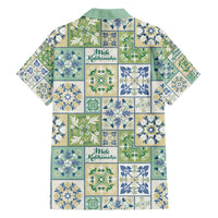 Mele Kalikimaka Hawaii Christmas Family Matching Puletasi and Hawaiian Shirt Omaomao Seamless Floral Motif - Polynesian Pride