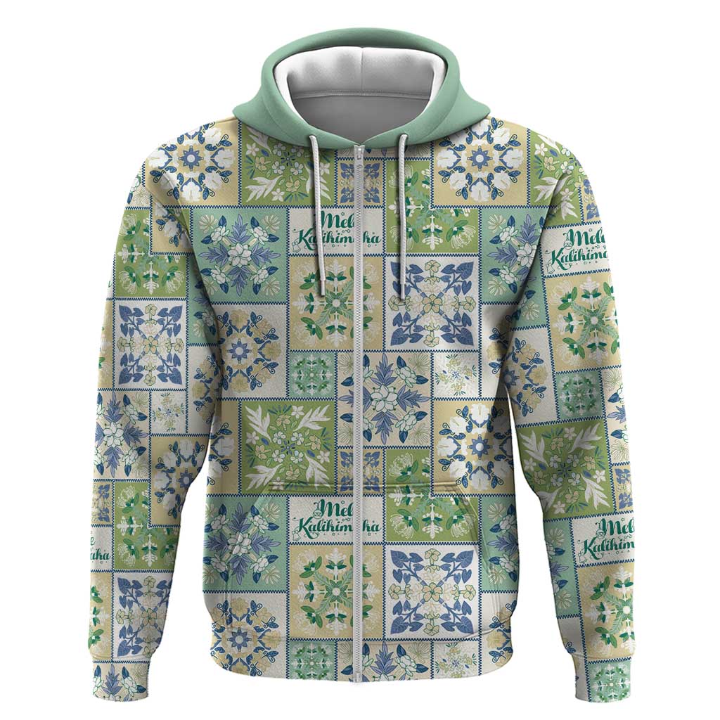 Mele Kalikimaka Hawaii Christmas Hoodie Omaomao Seamless Floral Motif - Polynesian Pride