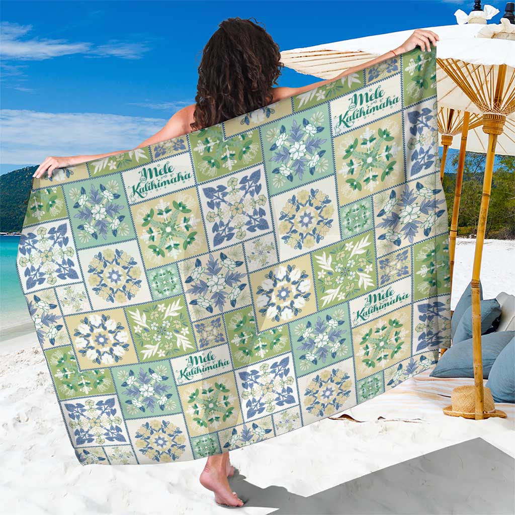 Mele Kalikimaka Hawaii Christmas Sarong Omaomao Seamless Floral Motif - Polynesian Pride