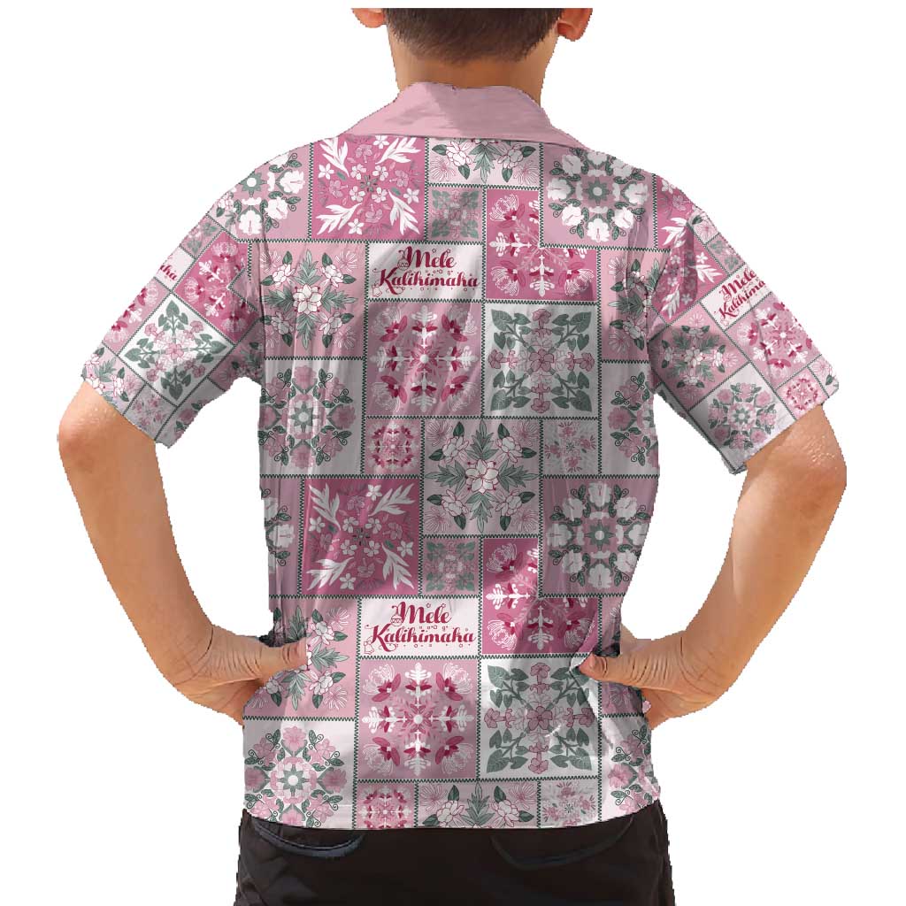 Mele Kalikimaka Hawaii Christmas Family Matching Mermaid Dress and Hawaiian Shirt Akala Seamless Floral Motif - Polynesian Pride