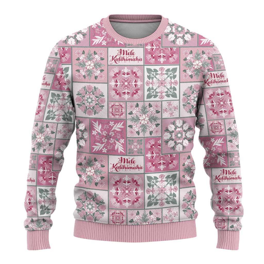 Mele Kalikimaka Hawaii Christmas Ugly Christmas Sweater Akala Seamless Floral Motif LT9 - Polynesian Pride