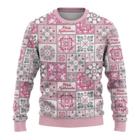 Mele Kalikimaka Hawaii Christmas Ugly Christmas Sweater Akala Seamless Floral Motif LT9 - Polynesian Pride