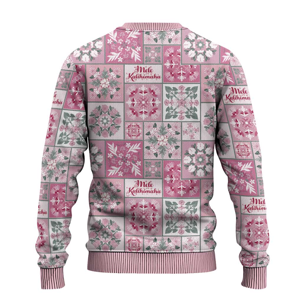 Mele Kalikimaka Hawaii Christmas Ugly Christmas Sweater Akala Seamless Floral Motif LT9 - Polynesian Pride