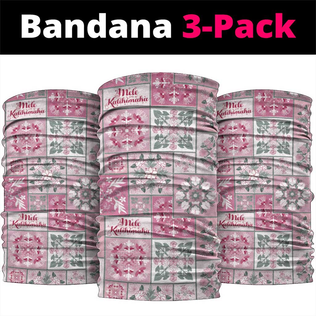 Mele Kalikimaka Hawaii Christmas Neck Gaiter Akala Seamless Floral Motif - Polynesian Pride