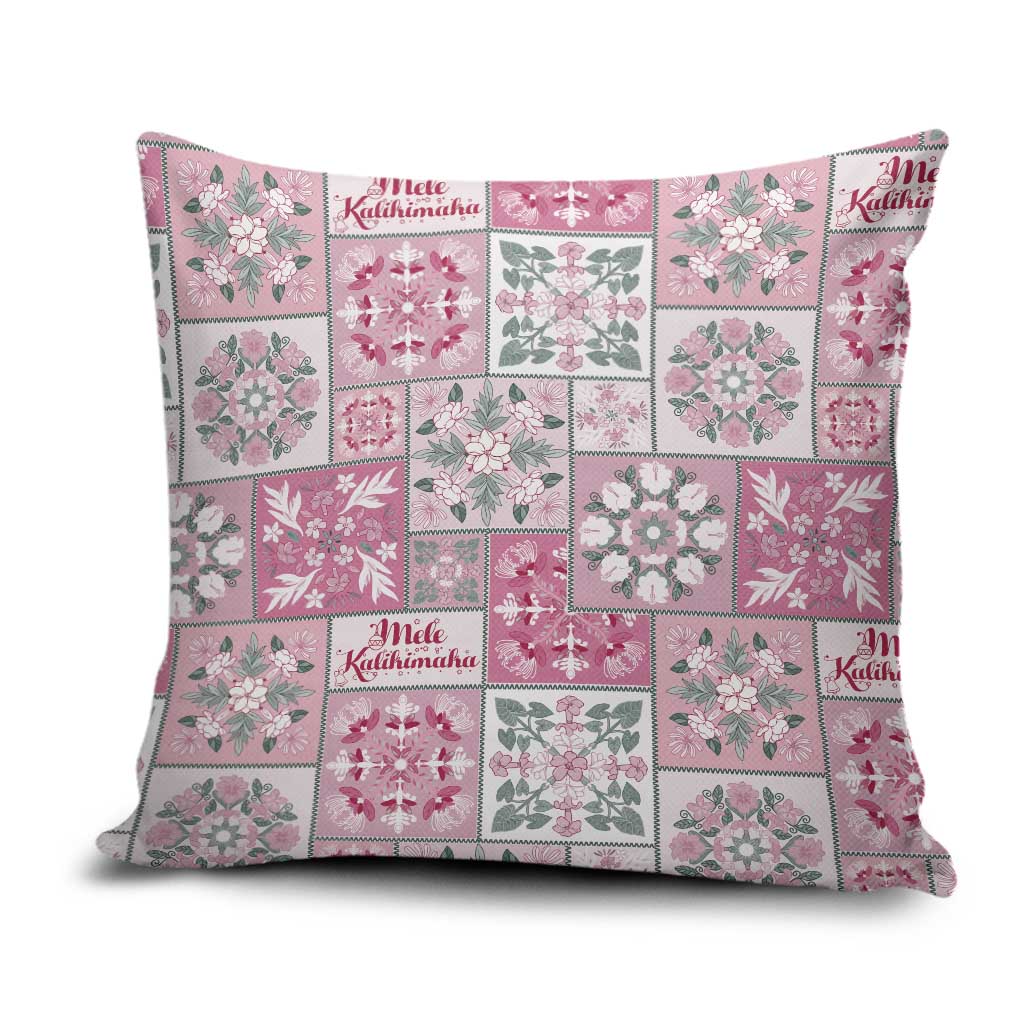 Mele Kalikimaka Hawaii Christmas Pillow Cover Akala Seamless Floral Motif - Polynesian Pride