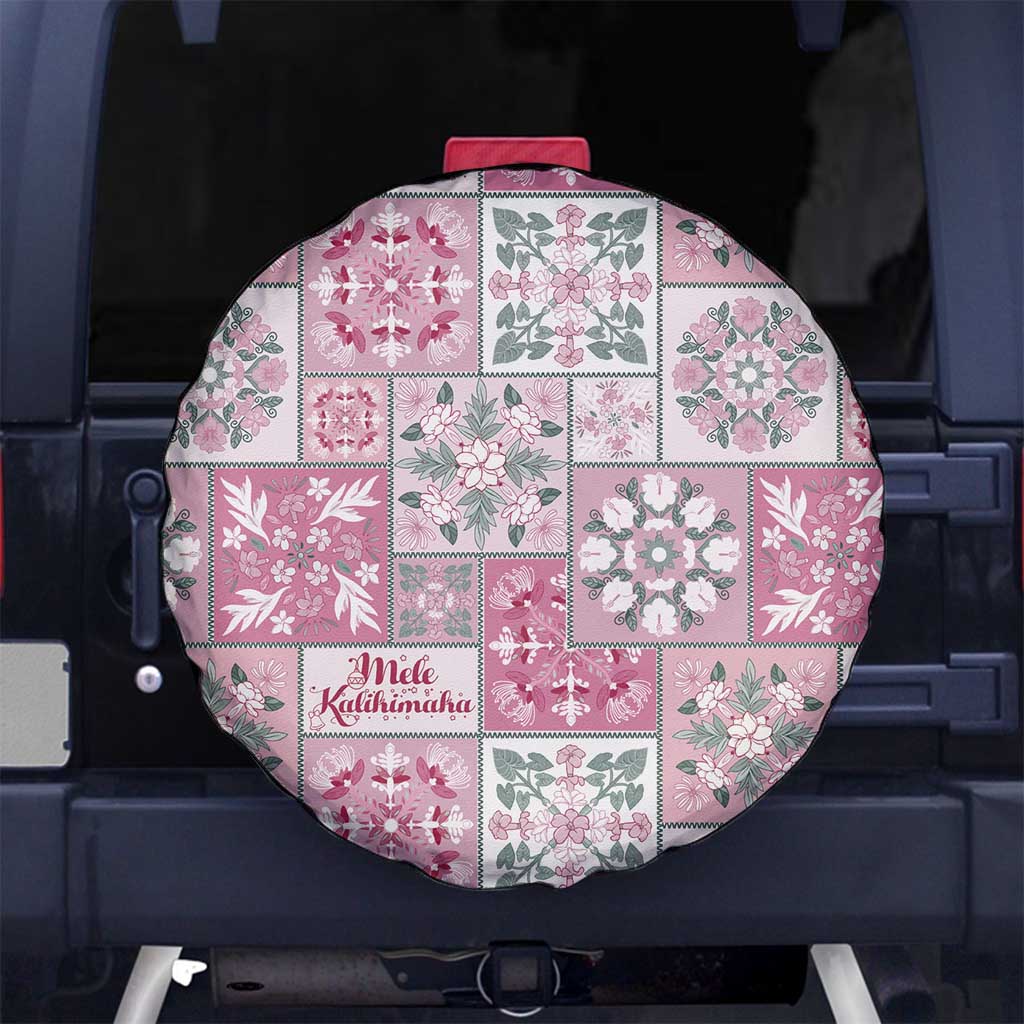 Mele Kalikimaka Hawaii Christmas Spare Tire Cover Akala Seamless Floral Motif - Polynesian Pride